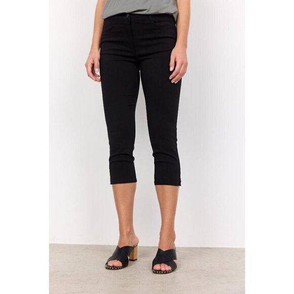 NWT SOYA CONCEPT Lilly 3B Black Capri Pants - Picture 2 of 6